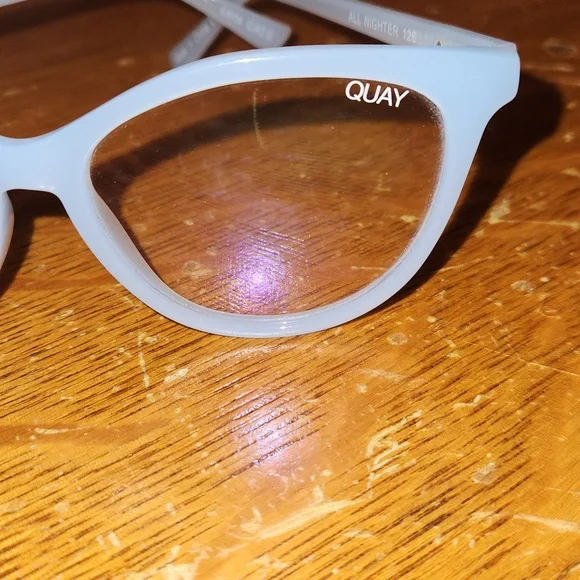 Quay Australia All Nighter Blue Light Blocker Cat Eye Glasses - Picture 4 of 8